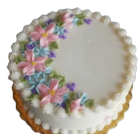 Floral decoration cake design